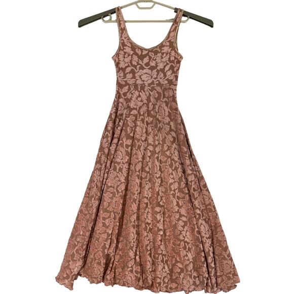 Vintage Alexia Admor Lace Maxi Dress Small Pink Floral Fairy Coquette Fitted - Picture 3 of 8